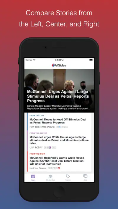 AllSides screenshot 1