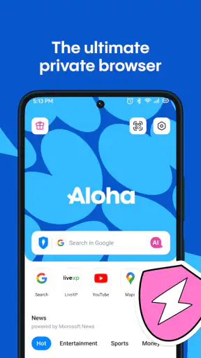 Aloha Private Browser - VPN screenshot 1