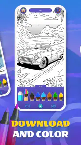 Animal coloring pages screenshot