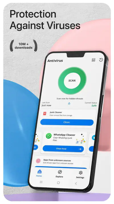 Antivirus: Virus Cleaner, Junk screenshot 1