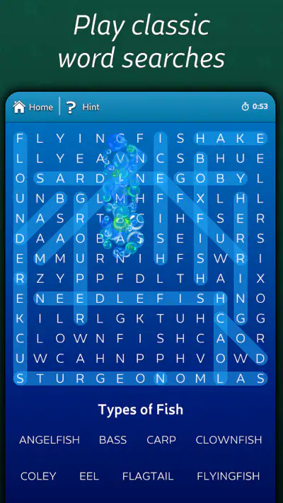 Astraware Wordsearch screenshot 1