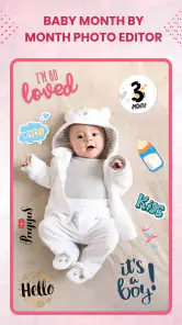 Baby Month Photo Editor Frame screenshot
