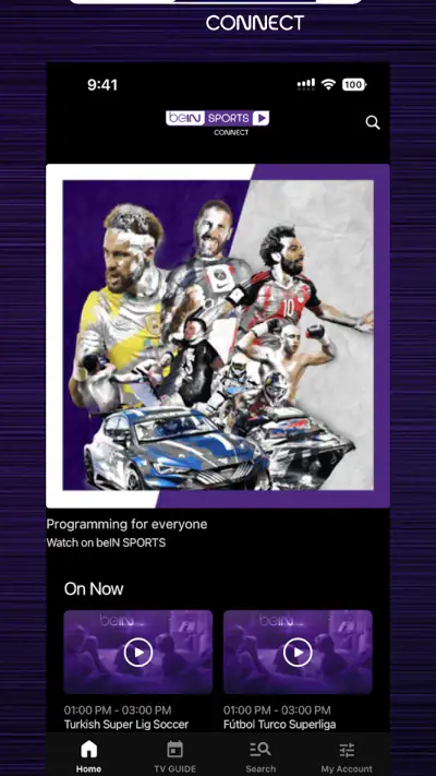beIN SPORTS CONNECT screenshot 1