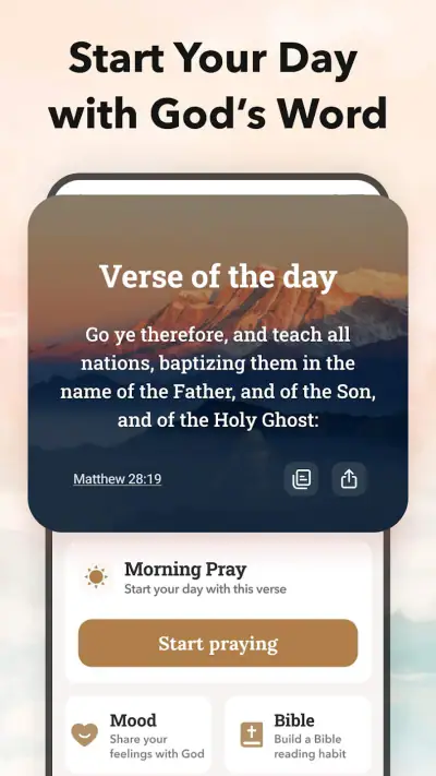 Bible Audio - KJV Daily Verse screenshot 1