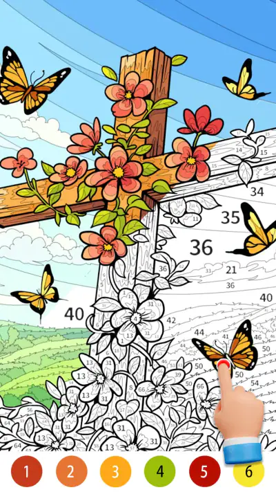 Bible Color Paint By Number screenshot 1