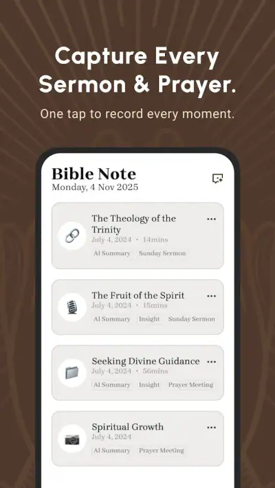 Bible Note Taker & Recorder screenshot 1