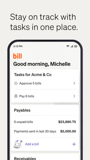 BILL AP & AR Business Payments screenshot 1