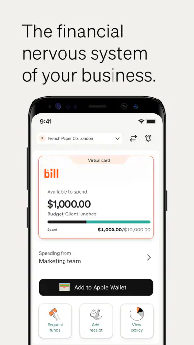 BILL Spend & Expense (Divvy) screenshot 1