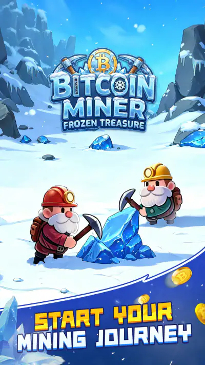 Bitcoin Miner -Frozen Treasure screenshot 1