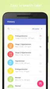Blood Pressure Diary screenshot