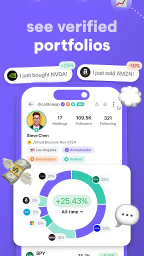 Blossom: Social Investing screenshot 1