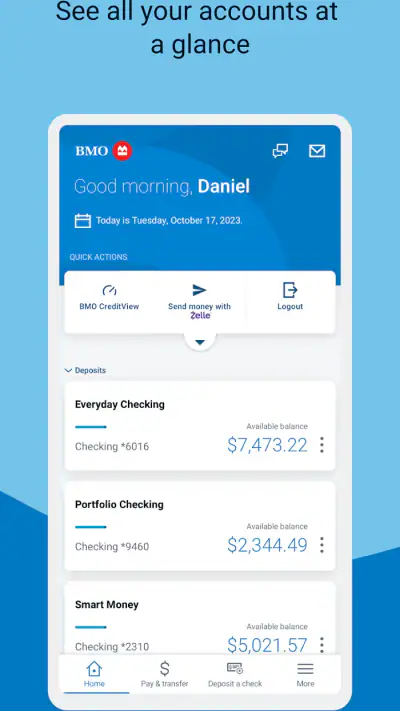 BMO Digital Banking screenshot 1