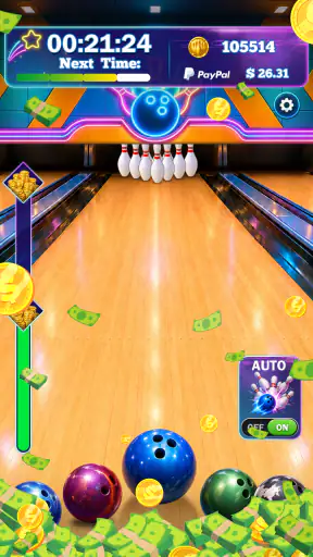 Bowling Ball - REAL MONEY GAME screenshot 1