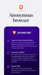Brave Private Web Browser, VPN screenshot 3