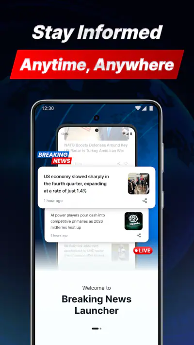 Breaking News Launcher screenshot 1
