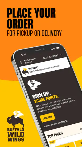 Buffalo Wild Wings Ordering screenshot 1