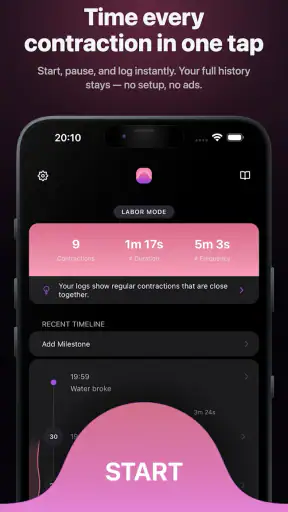Bump Pulse: Contraction Timer screenshot 1