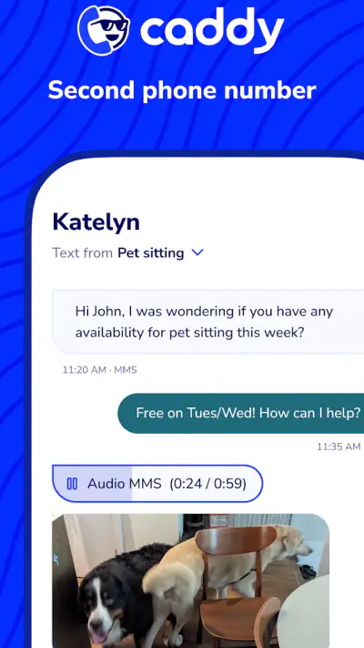 Caddy - Second Phone Number screenshot 1