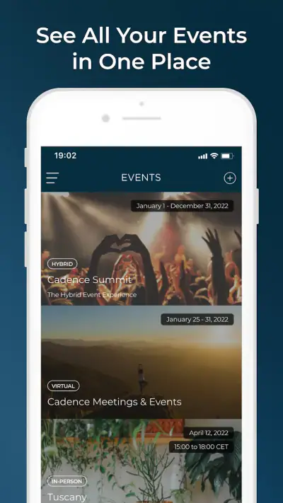 Cadence - Event Experiences screenshot 1