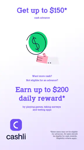 Cashli: Cash Advance & Rewards screenshot 1