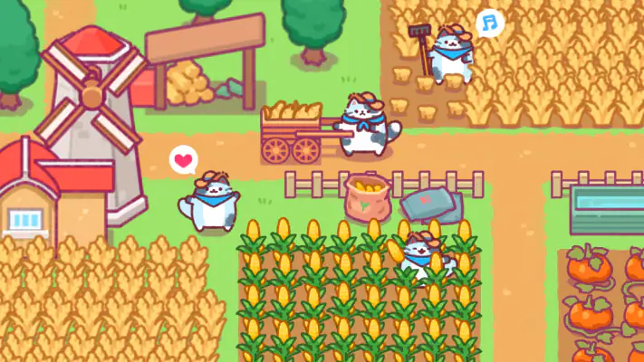 Cat Town Valley: Healing Farm screenshot 1
