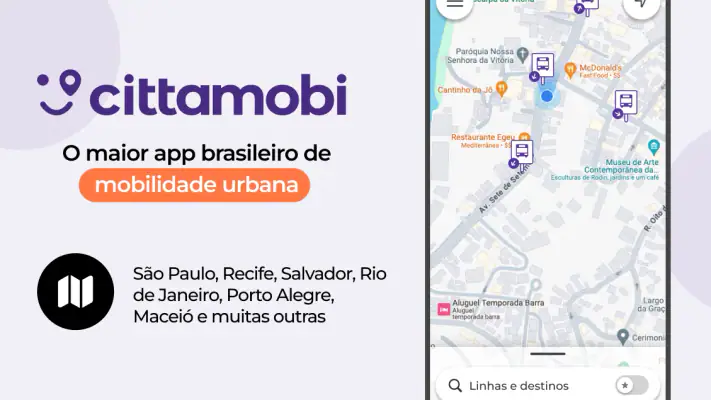 Cittamobi: Ônibus e Trilhos screenshot 1