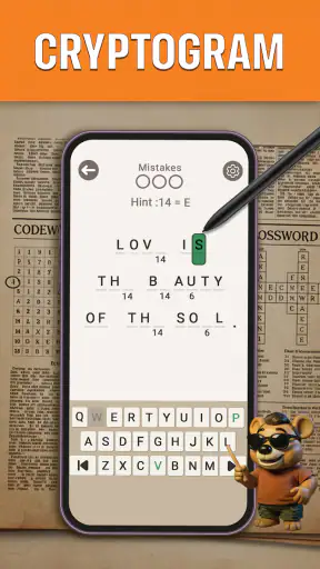 CodeWords Cryptogram Puzzles screenshot 1