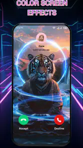 Color Call Theme, Call Screen screenshot