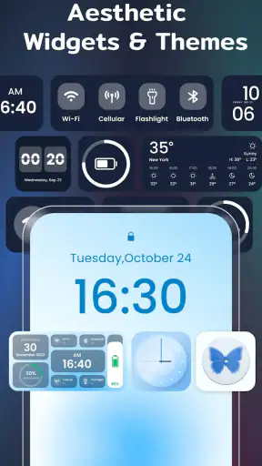 Color Widgets, Theme: iWidgets screenshot 1
