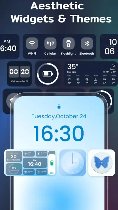 Color Widgets, Theme: iWidgets screenshot 1