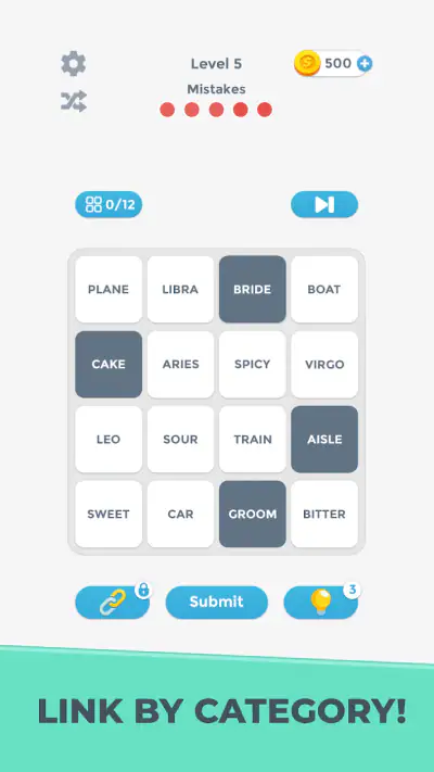 Connections Word Game screenshot 1