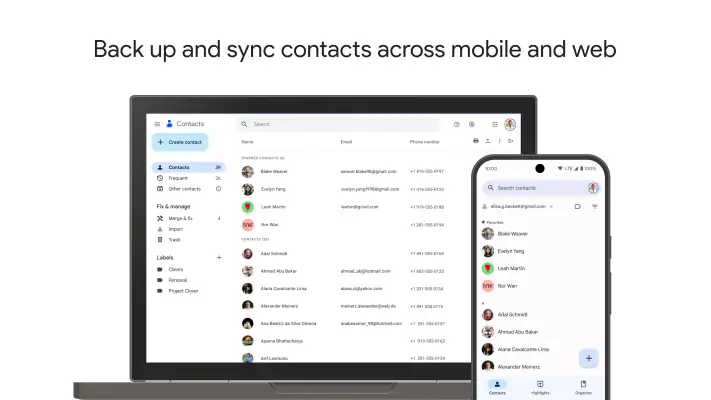 Contacts screenshot 1