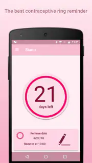 Contraceptive Ring Reminder + screenshot 1