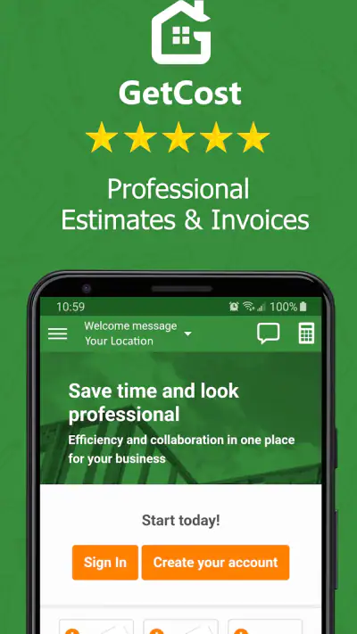 Contractor Estimate & Invoice screenshot 1