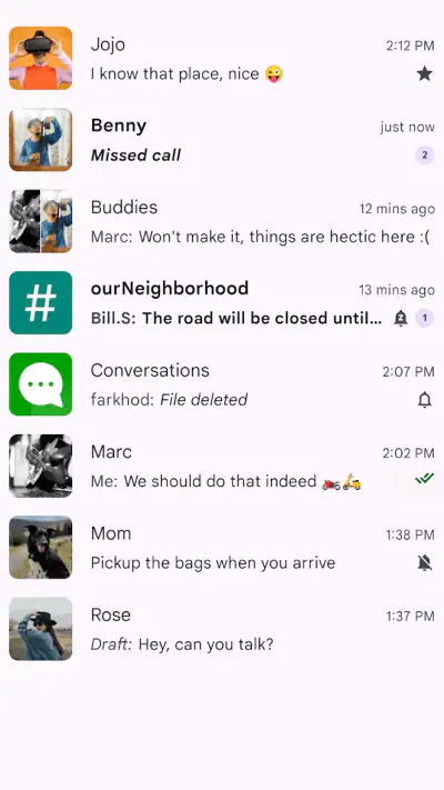 Conversations (Jabber / XMPP) screenshot 1