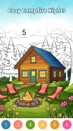 Country Living Color by Number screenshot 1