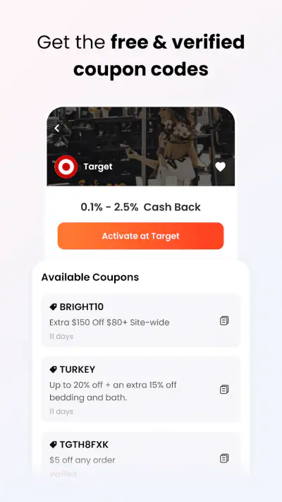 Coupert - Coupons & Cash Back screenshot 1