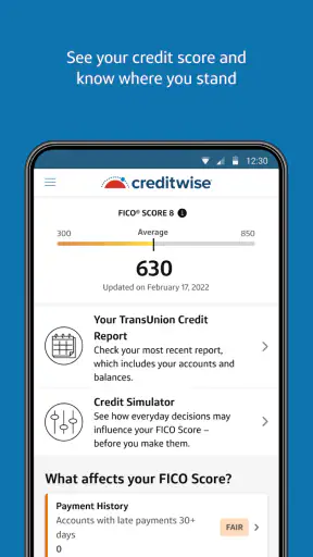 CreditWise from Capital One screenshot 1