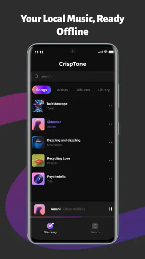 CrispTone: Offline Music screenshot 1