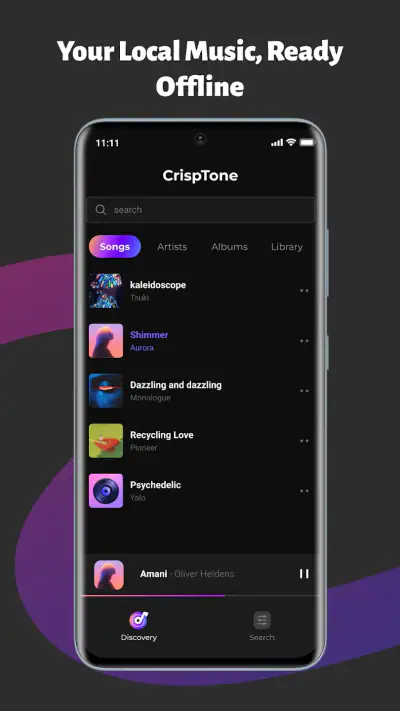 CrispTone: Offline Music screenshot 1