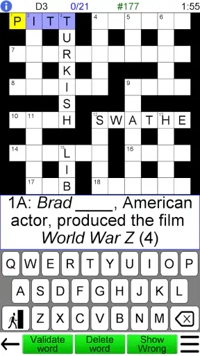Crossword Unlimited screenshot 1