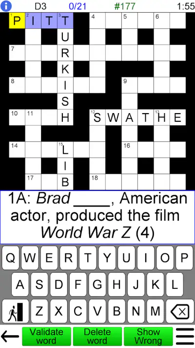 Crossword Unlimited screenshot 1