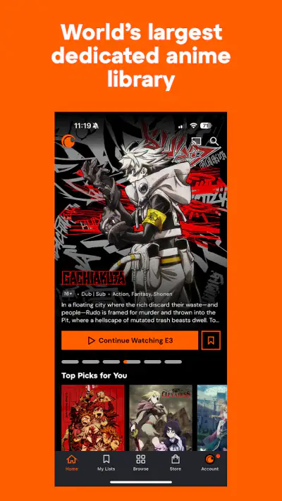Crunchyroll screenshot 1