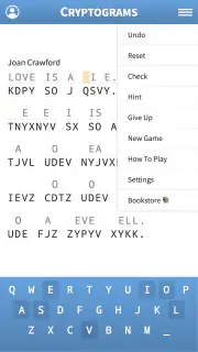 Cryptogram · Cryptoquote Game screenshot 2