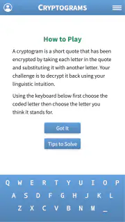 Cryptogram · Cryptoquote Game screenshot 4