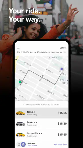 Curb - Request & Pay for Taxis screenshot 1