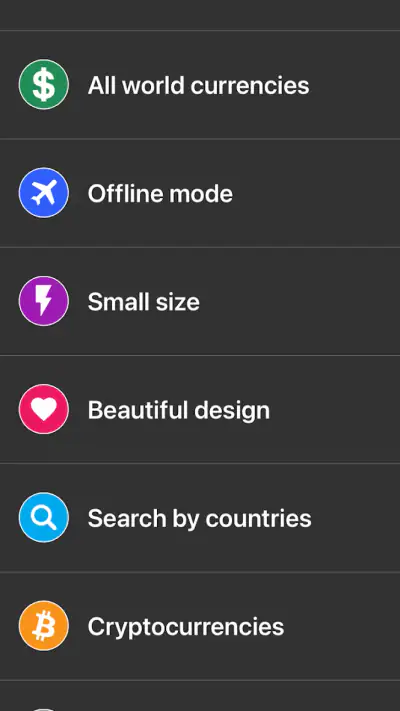 Currency converter offline screenshot 1