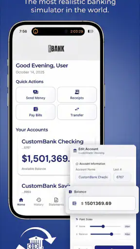 CustomBank screenshot 1