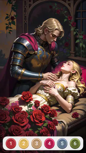 Dark Fairytale Color by Number screenshot 1