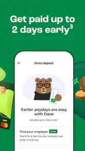 Dave - Fast Cash & Banking screenshot